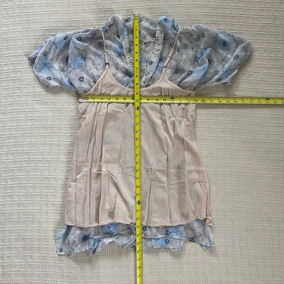 Anthropologie sheer pastel sequin tunic. - Picture 9 of 12